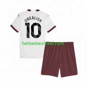 Manchester City Jack Grealish 10 Voetbalshirts Kind Uit 2023-24